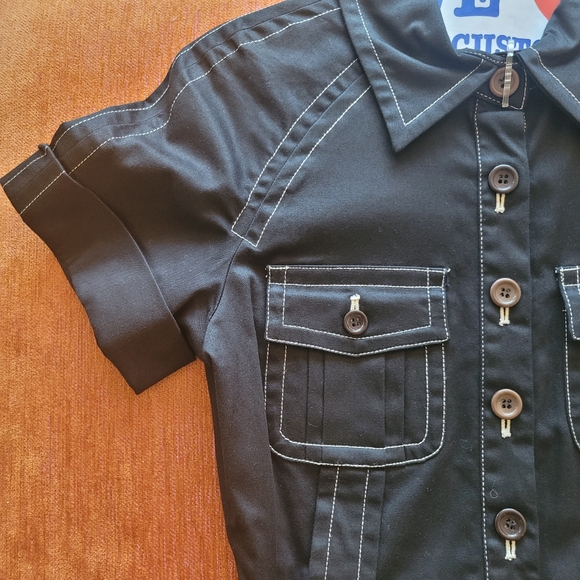 Black Button Up Dress - Picture 7 of 10